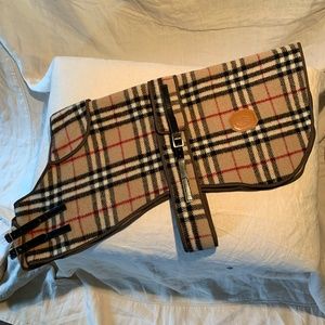 Burberry Check Wool Dog Coat 20" 50cm